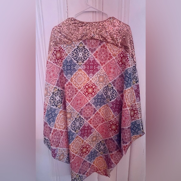 Sachin + Babin- Anthropologie Sequined Tunic/Kimono - Picture 3 of 4